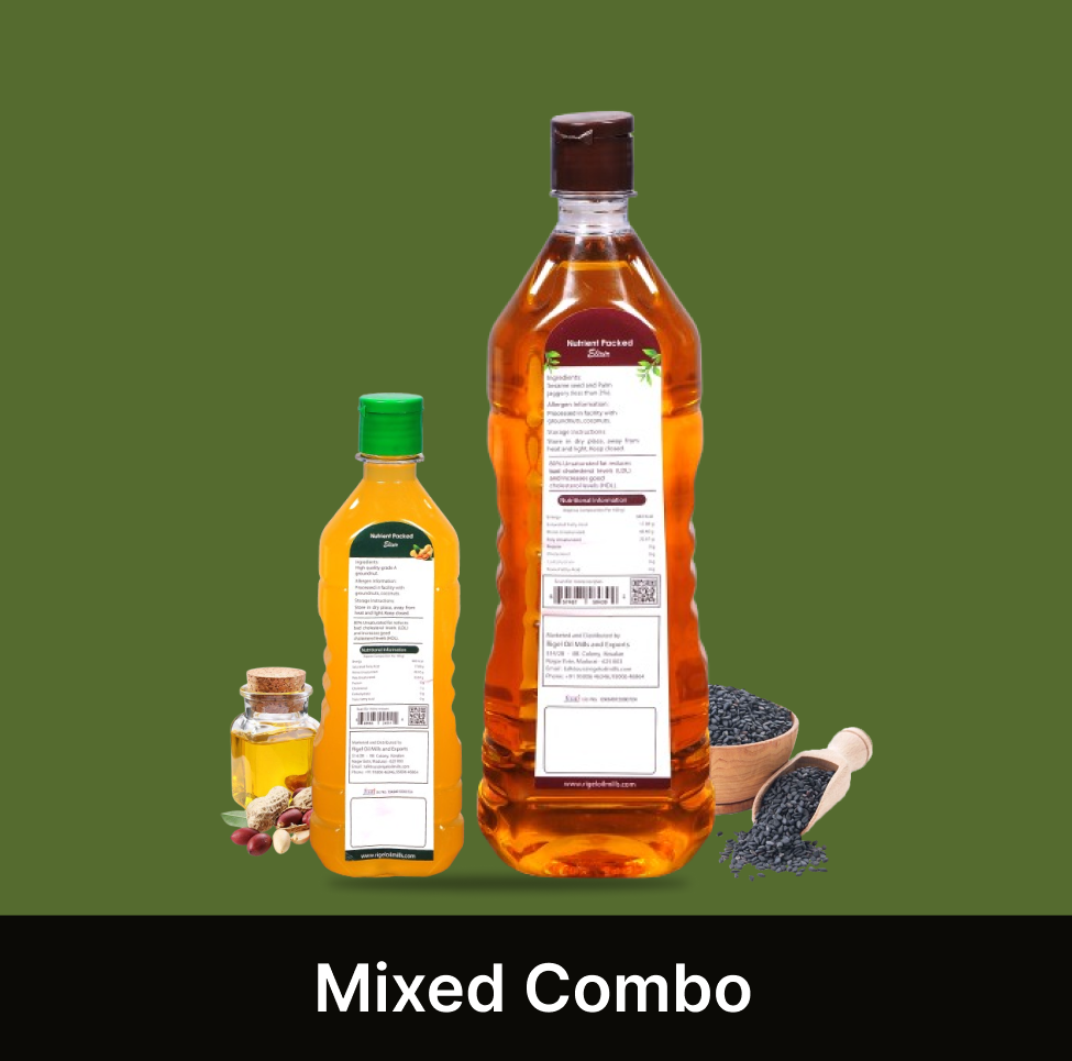 COMBO (SESAME 1L + GROUNDNUT 500ml)