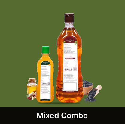 COMBO (SESAME 1L + GROUNDNUT 500ml)